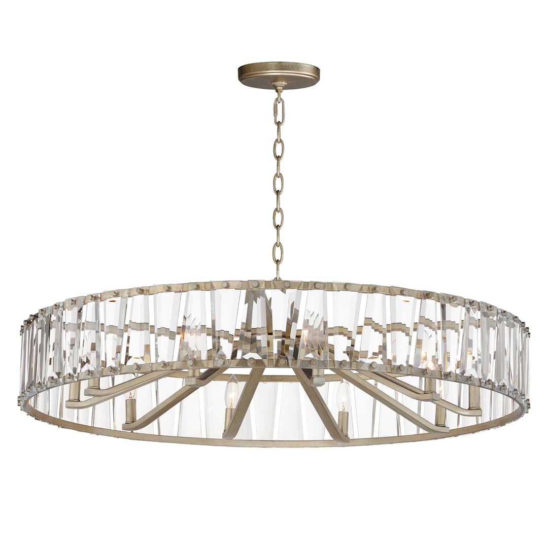 Odeon 10 Light 40" Wide Crystal Drum Chandelier