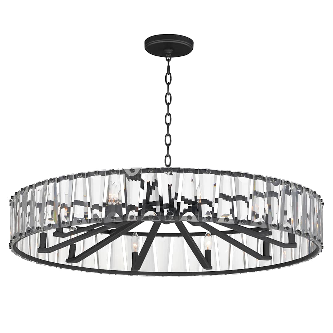 Odeon 10 Light 40" Wide Crystal Drum Chandelier