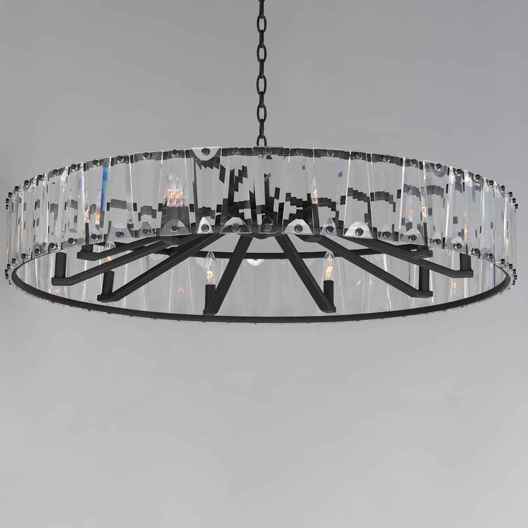 Odeon 10 Light 40" Wide Crystal Drum Chandelier
