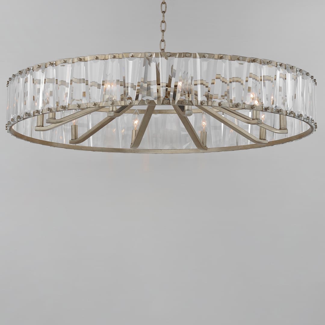 Odeon 10 Light 40" Wide Crystal Drum Chandelier
