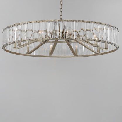 Odeon 10 Light 40" Wide Crystal Drum Chandelier