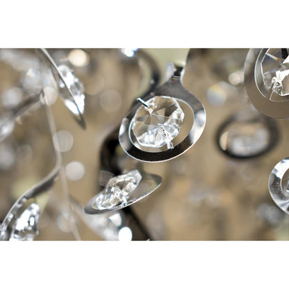 Comet 21 Light 50" Beveled Crystal Glass Pendant