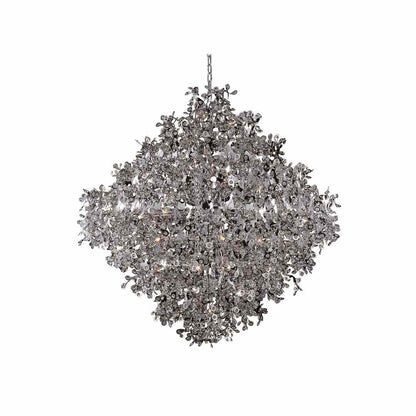 Comet 21 Light 50" Beveled Crystal Glass Pendant