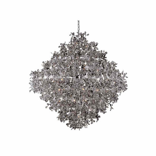 Comet 21 Light 50" Beveled Crystal Glass Pendant