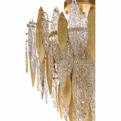 Majestic 10 Light 24" Wide Semi-Flush Waterfall Ceiling Fixture