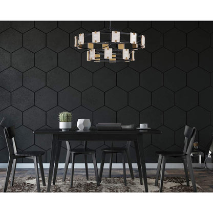 Radiant 2 Light 42" Wide LED Ring Chandelier