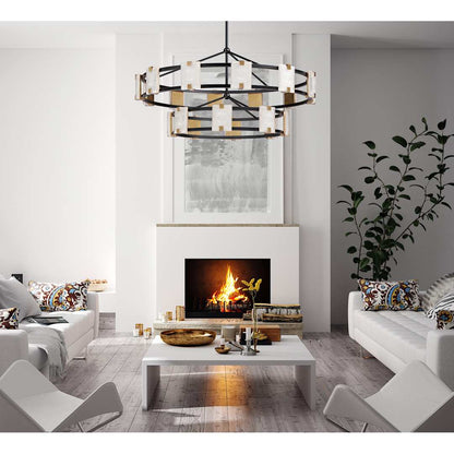 Radiant 2 Light 42" Wide LED Ring Chandelier