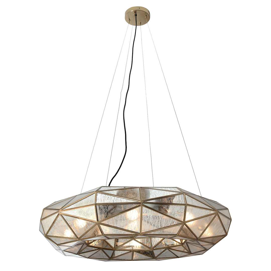 Geo-Gem 8 Light 36" Wide Ring Chandelier