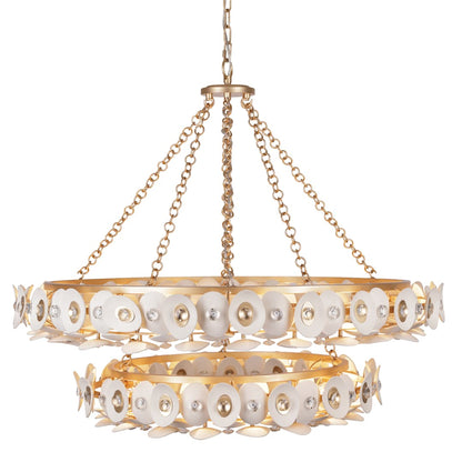 Niu 22 Light 39" Wide Ring Chandelier