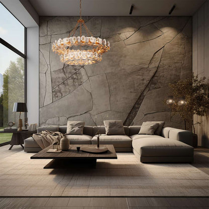 Niu 22 Light 39" Wide Ring Chandelier