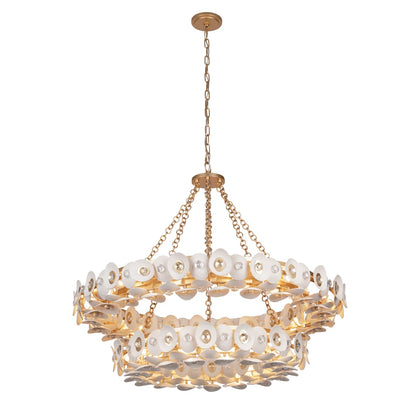 Niu 22 Light 39" Wide Ring Chandelier