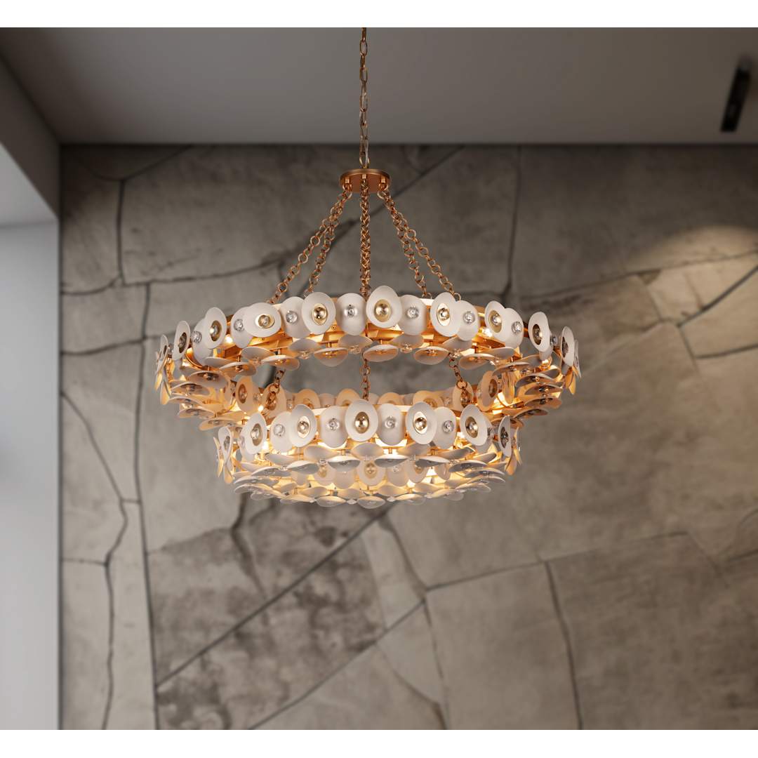 Niu 22 Light 39" Wide Ring Chandelier