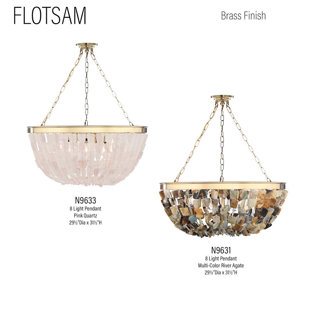 Flotsam 8 Light 30" Wide Pendant