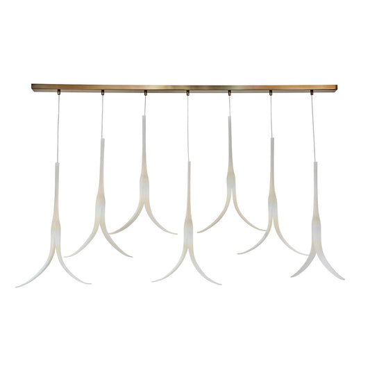 Featherly 7 Light 53" Wide Linear Chandelier