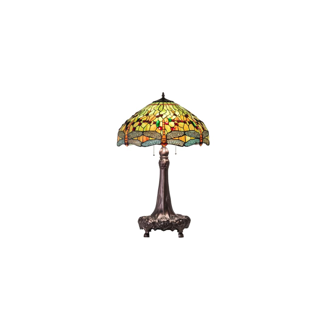 3 Light 31" Tall Tiffany Table Lamp