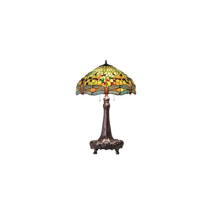 3 Light 31" Tall Tiffany Table Lamp