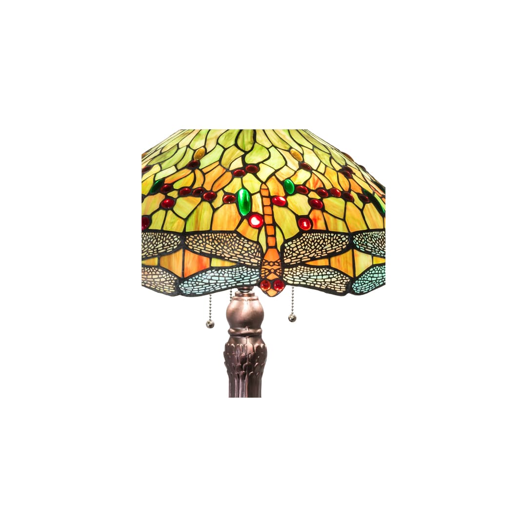 3 Light 31" Tall Tiffany Table Lamp