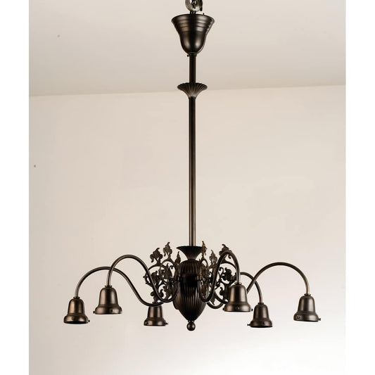 Early Electric 6 Light 27-1/2" Wide Chandelier