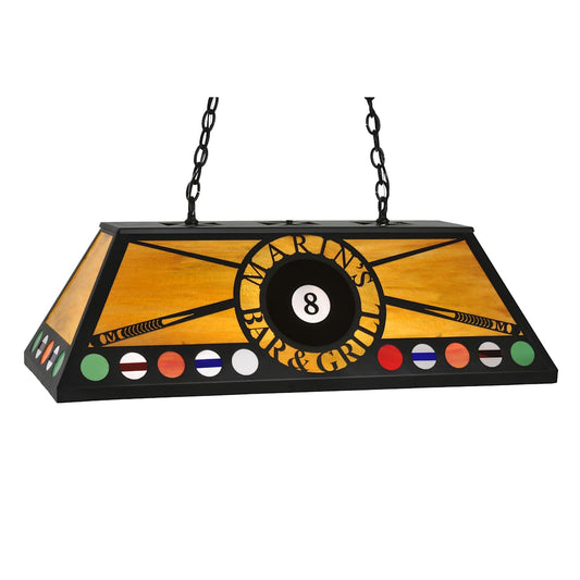 39" L Personalized Marin's Bar & Grill Island / Billiard Fixture