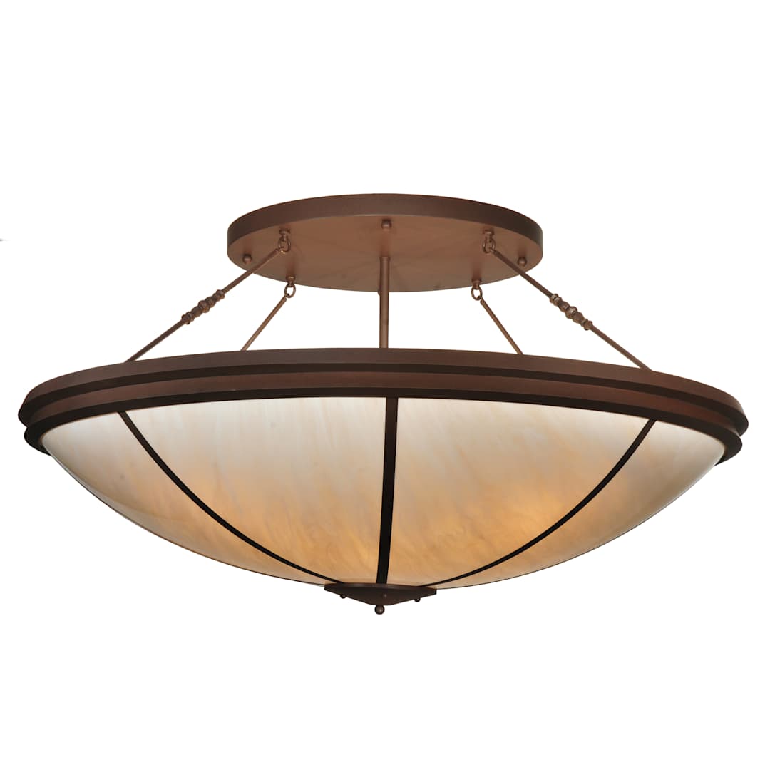 72" W Commerce Semi-Flushmount Ceiling Fixture