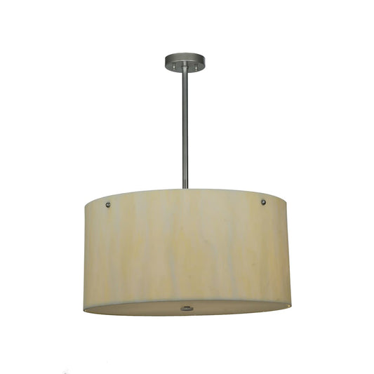 24" W Cilindro Faux Alabaster Pendant