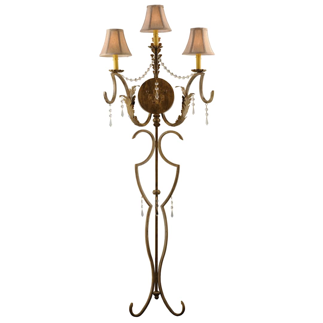 20" W Old Broadway 3 Light Wall Sconce