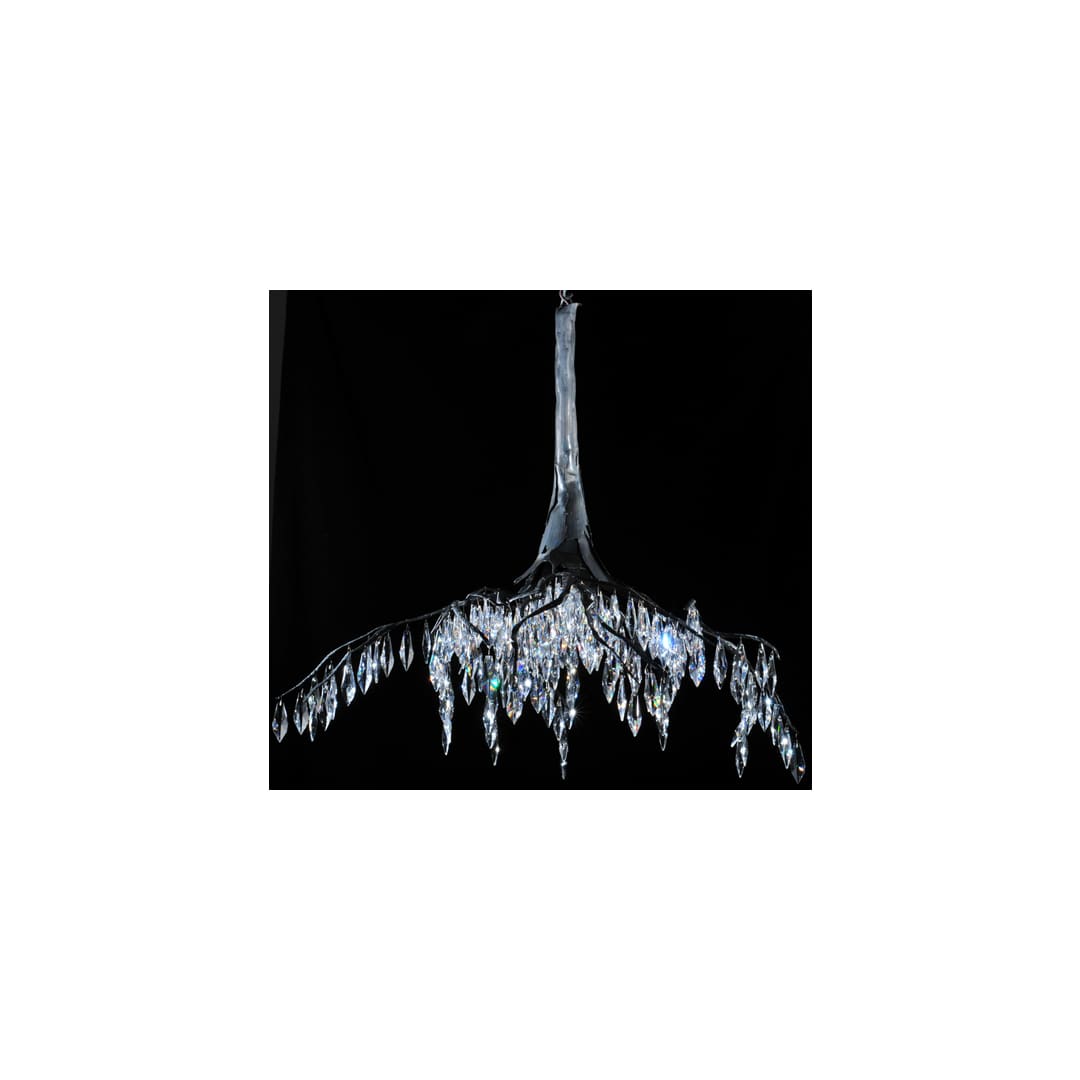 Winter at Stillwater 32" Wide Crystal Waterfall Chandelier