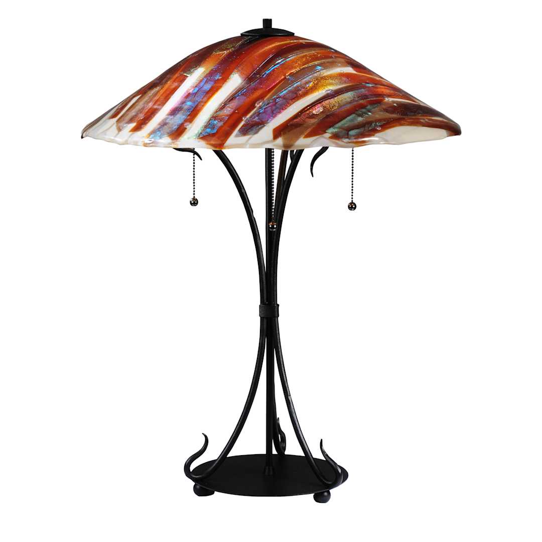 28" H Marina Fused Glass Table Lamp