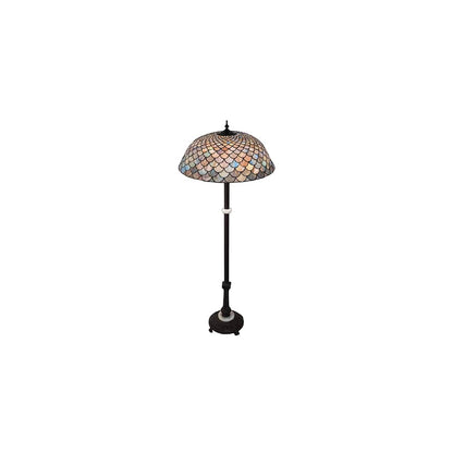 3 Light 62" Tall Tiffany Floor Lamp