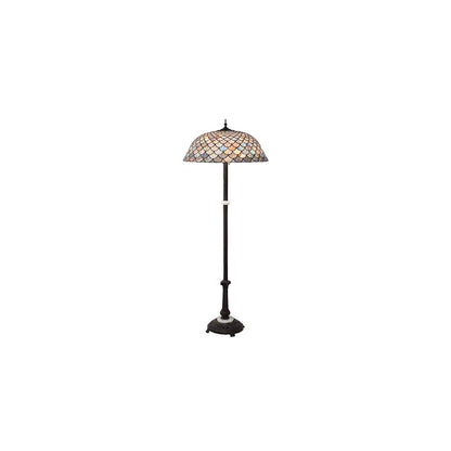 3 Light 62" Tall Tiffany Floor Lamp