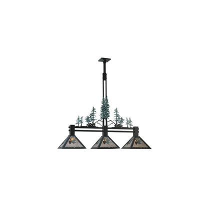 Tall Pines 3 Light 12" Wide Linear Pendant