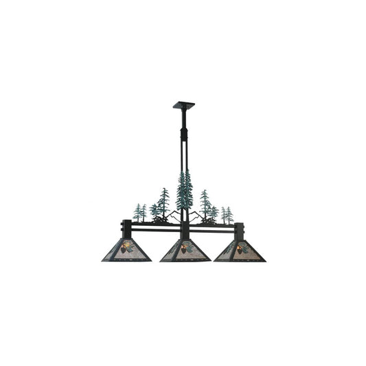 Tall Pines 3 Light 12" Wide Linear Pendant