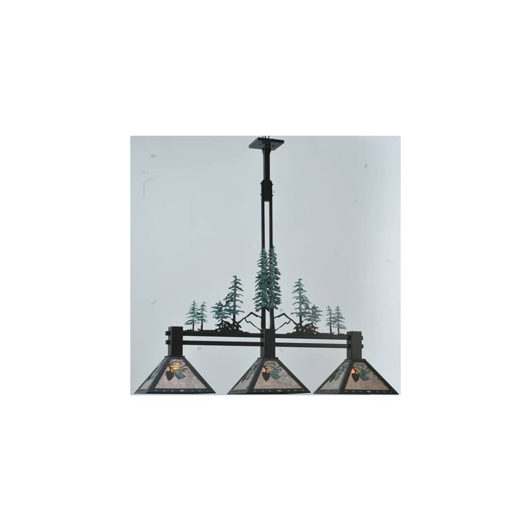 Tall Pines 3 Light 12" Wide Linear Pendant