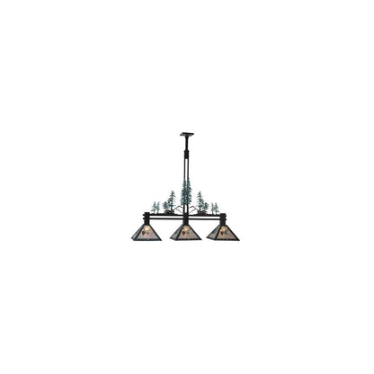 Tall Pines 3 Light 12" Wide Linear Pendant