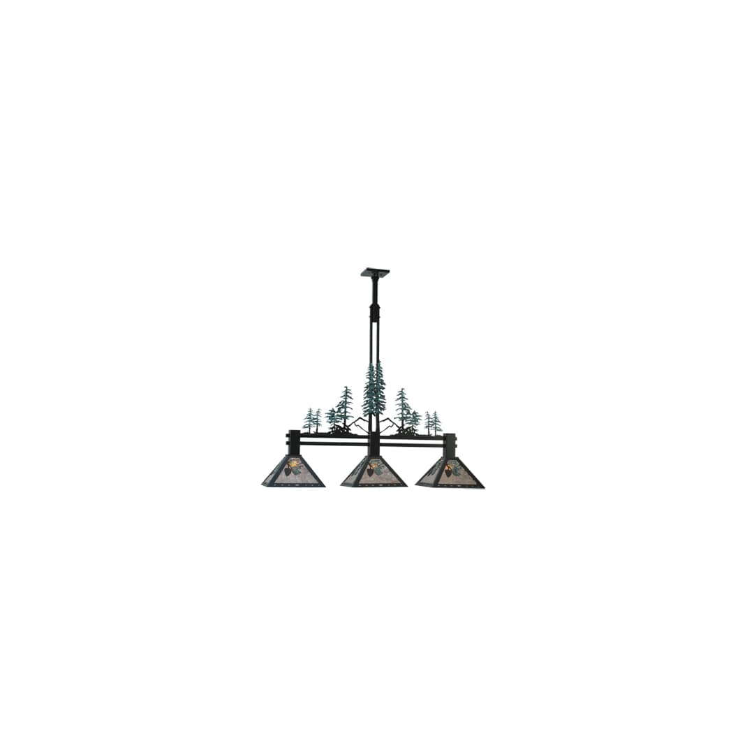 Tall Pines 3 Light 12" Wide Linear Pendant