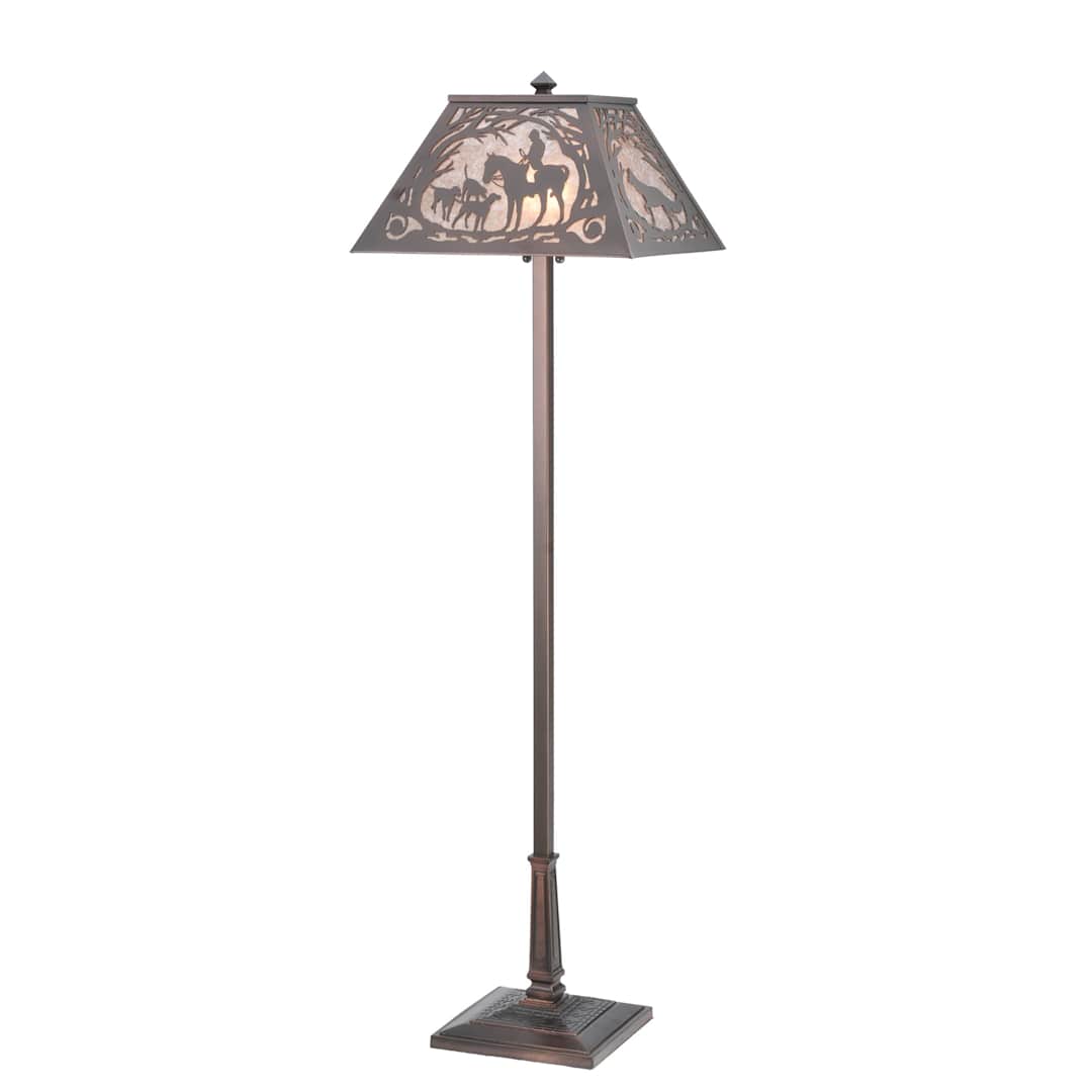Horse 60" H Fox Hunt Floor Lamp