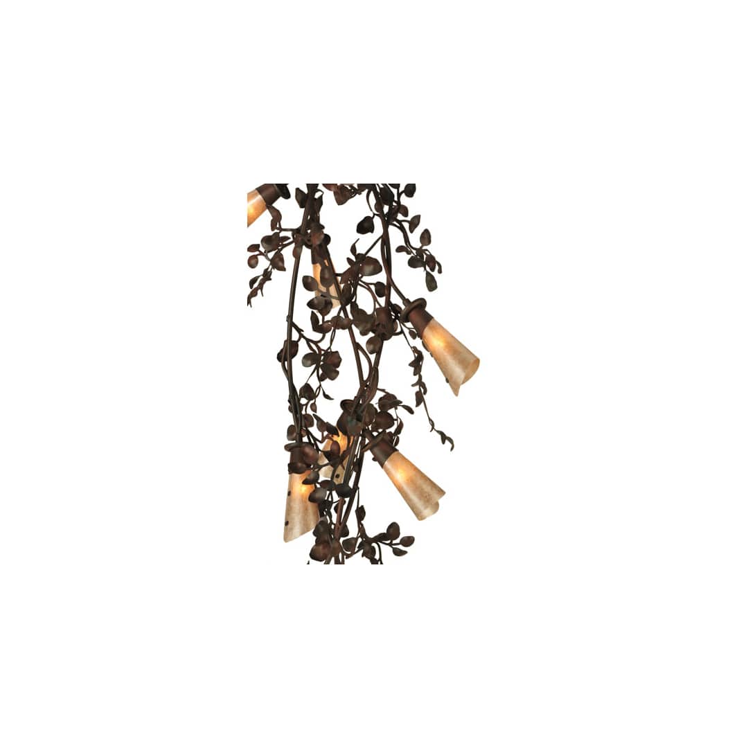 Vinca Vine 30 Light 54" Wide Wrought Iron Waterfall Chandelier