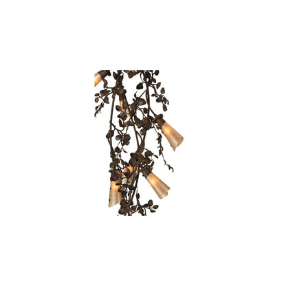 Vinca Vine 30 Light 54" Wide Wrought Iron Waterfall Chandelier