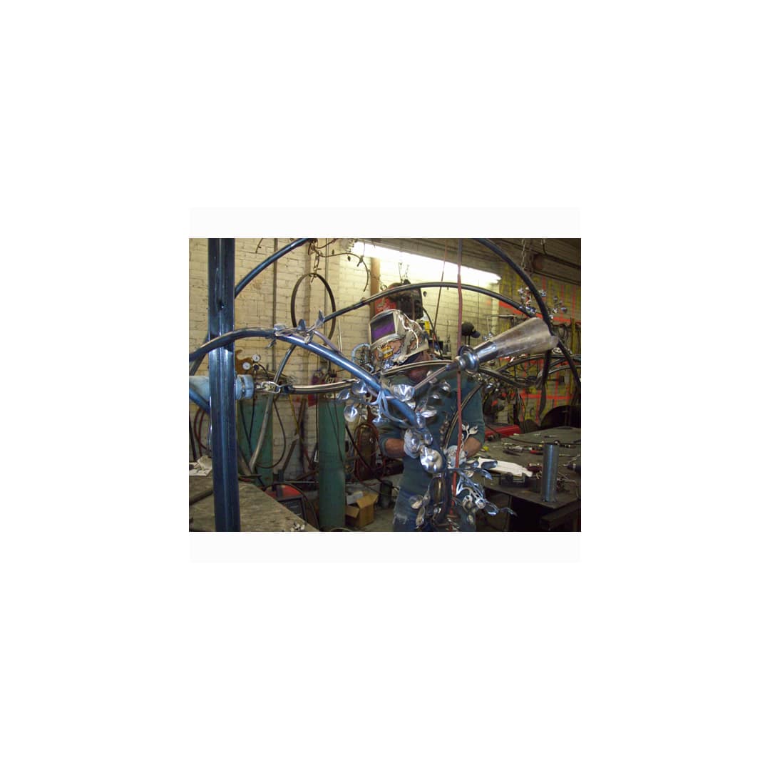 Vinca Vine 30 Light 54" Wide Wrought Iron Waterfall Chandelier