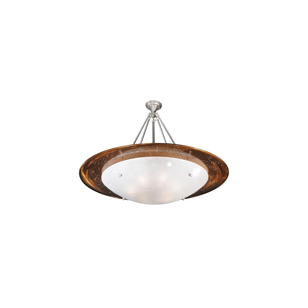 Metro Fusion 6 Light 42" Wide Semi-Flush Bowl Ceiling Fixture