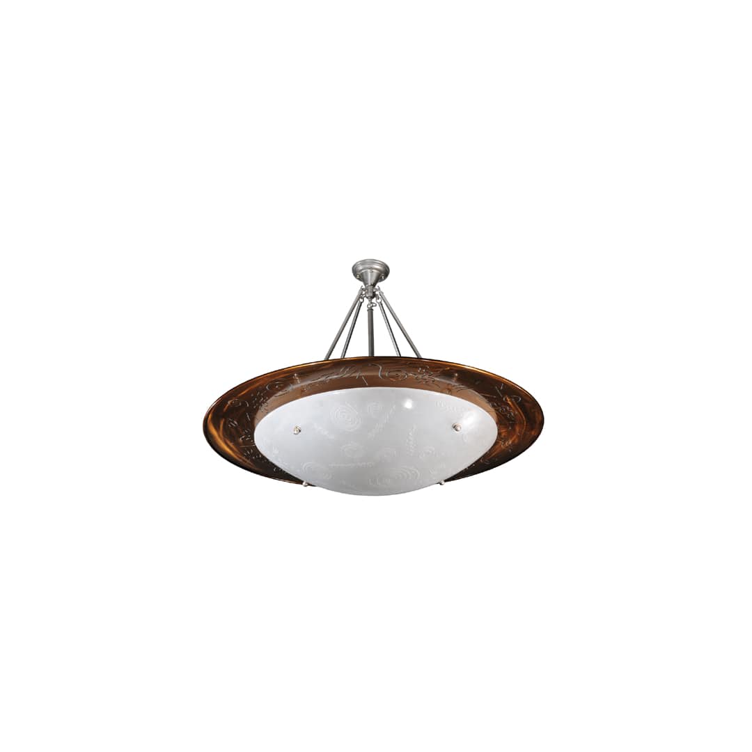Metro Fusion 6 Light 42" Wide Semi-Flush Bowl Ceiling Fixture