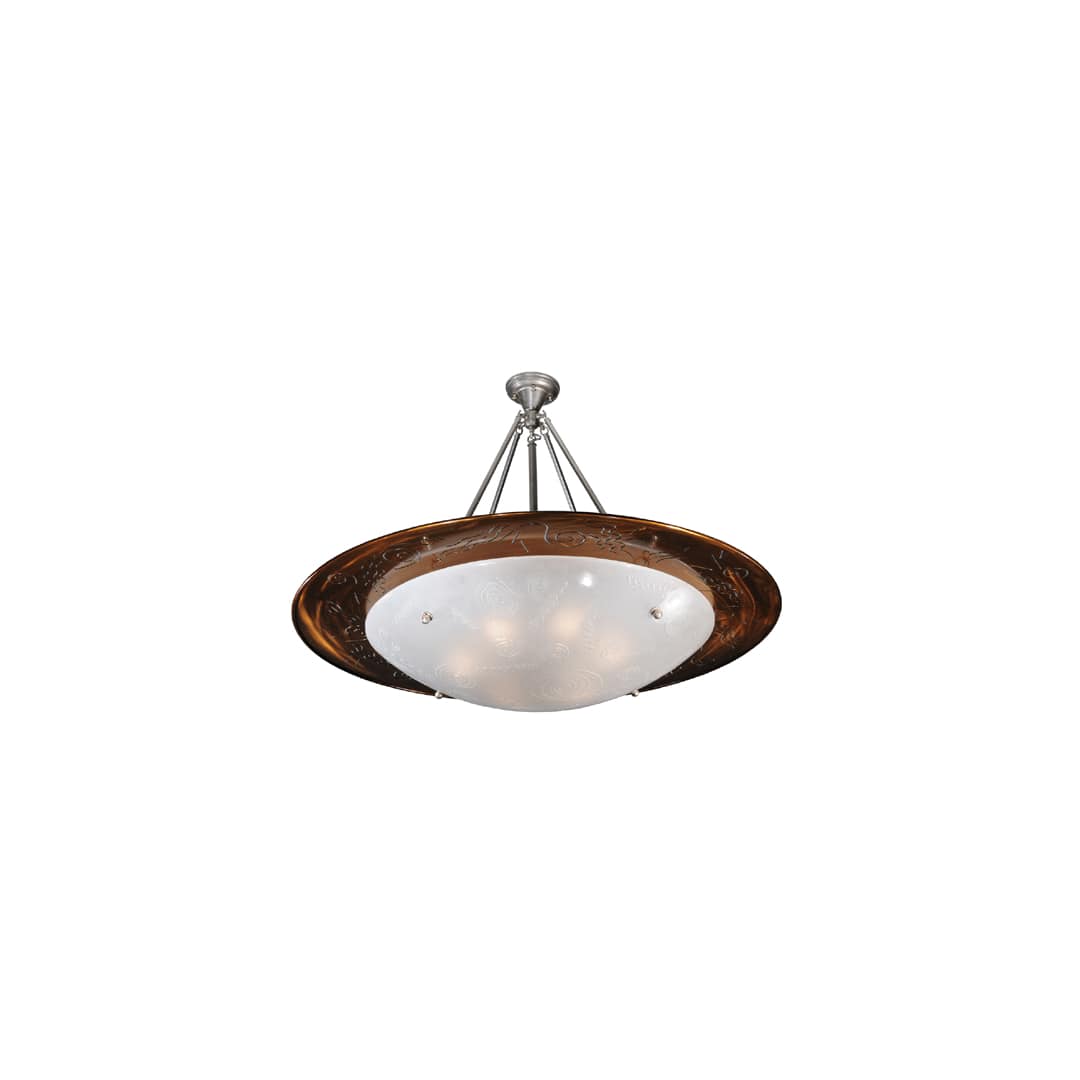 Metro Fusion 6 Light 42" Wide Semi-Flush Bowl Ceiling Fixture