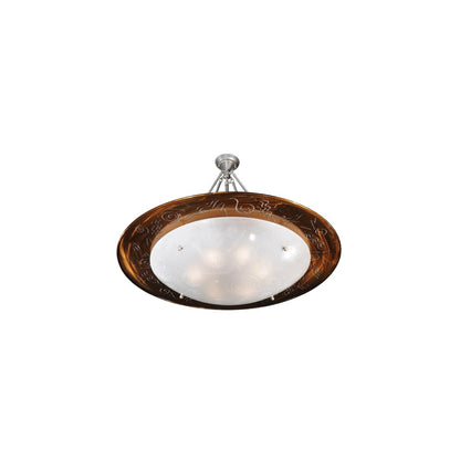 Metro Fusion 6 Light 42" Wide Semi-Flush Bowl Ceiling Fixture