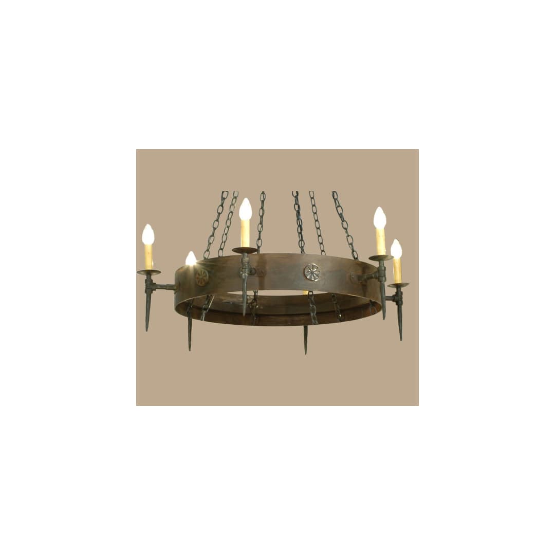 Warwick 6 Light 47" Wide Taper Candle Style Chandelier