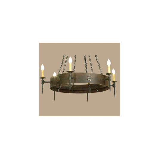 Warwick 6 Light 47" Wide Taper Candle Style Chandelier