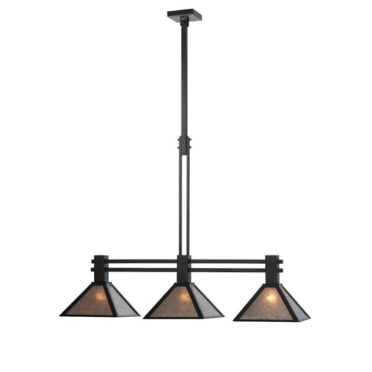45" L Soffe Mission 3 Light Island Chandelier