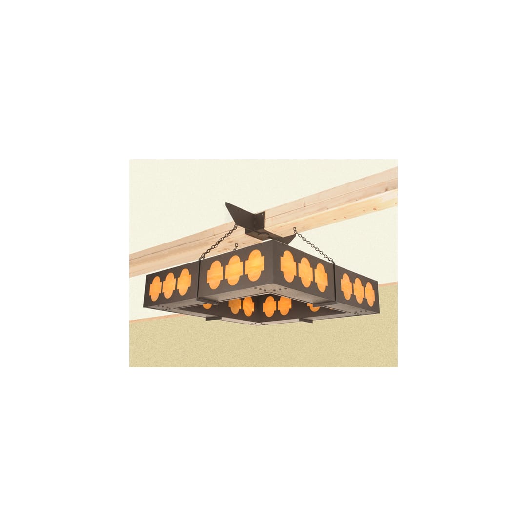 Diablos 24 Light 85" Wide Semi-Flush Square Ceiling Fixture