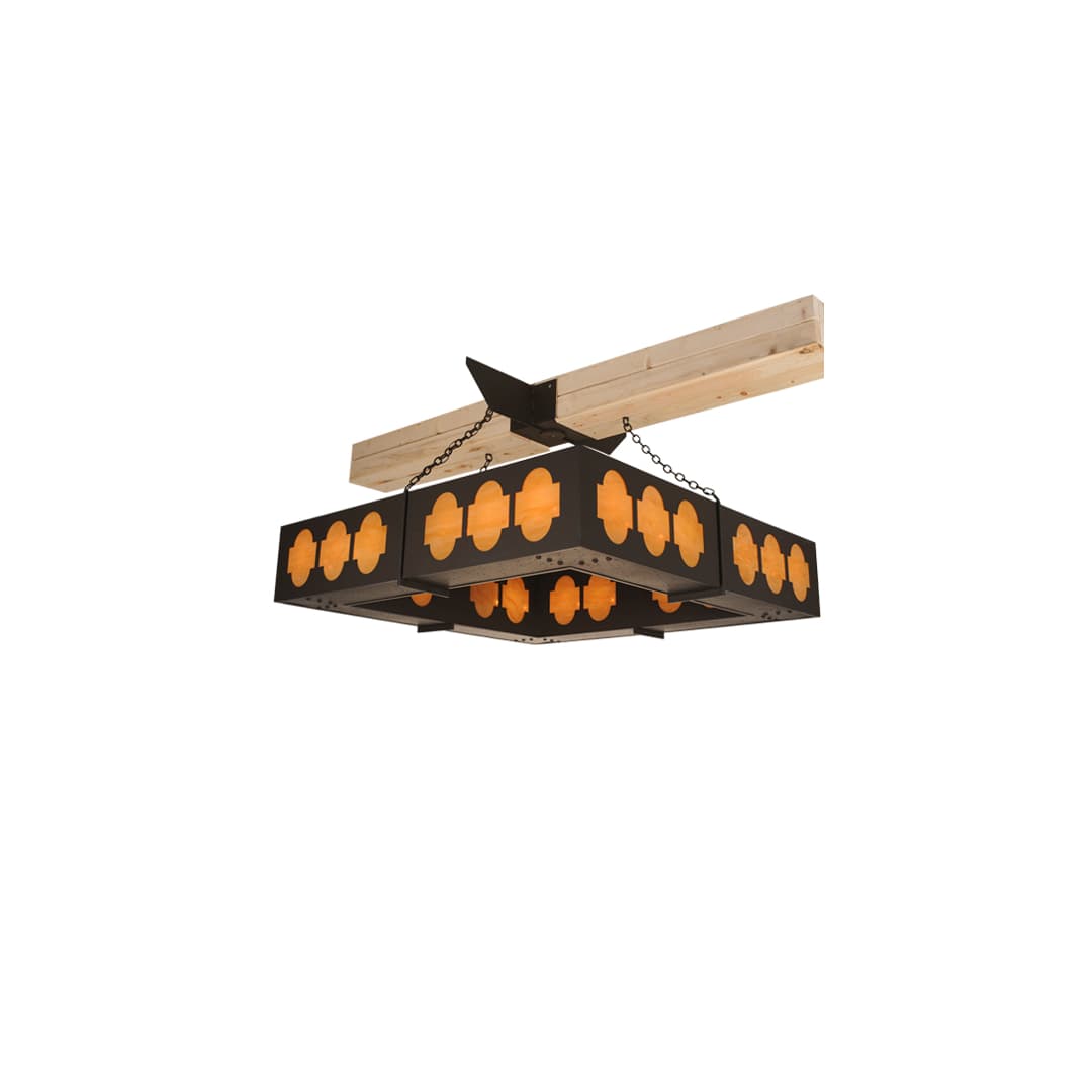 Diablos 24 Light 85" Wide Semi-Flush Square Ceiling Fixture