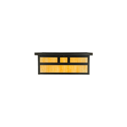 Hyde Park Double Bar Mission 4 Light 31" Wide Flush Mount Square Ceiling Fixture