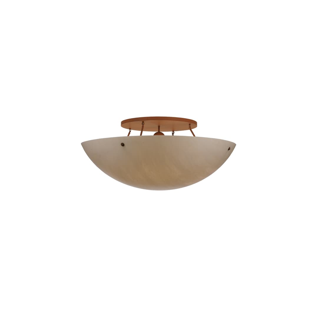 Artesia 8 Light 48" Wide Semi-Flush Bowl Ceiling Fixture - Earth Finish